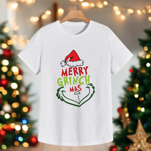 Remera Manga Corta Navideña MerryGrich